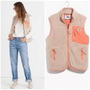 NWOT Penfield Cozy Cream Sherpa Vest M